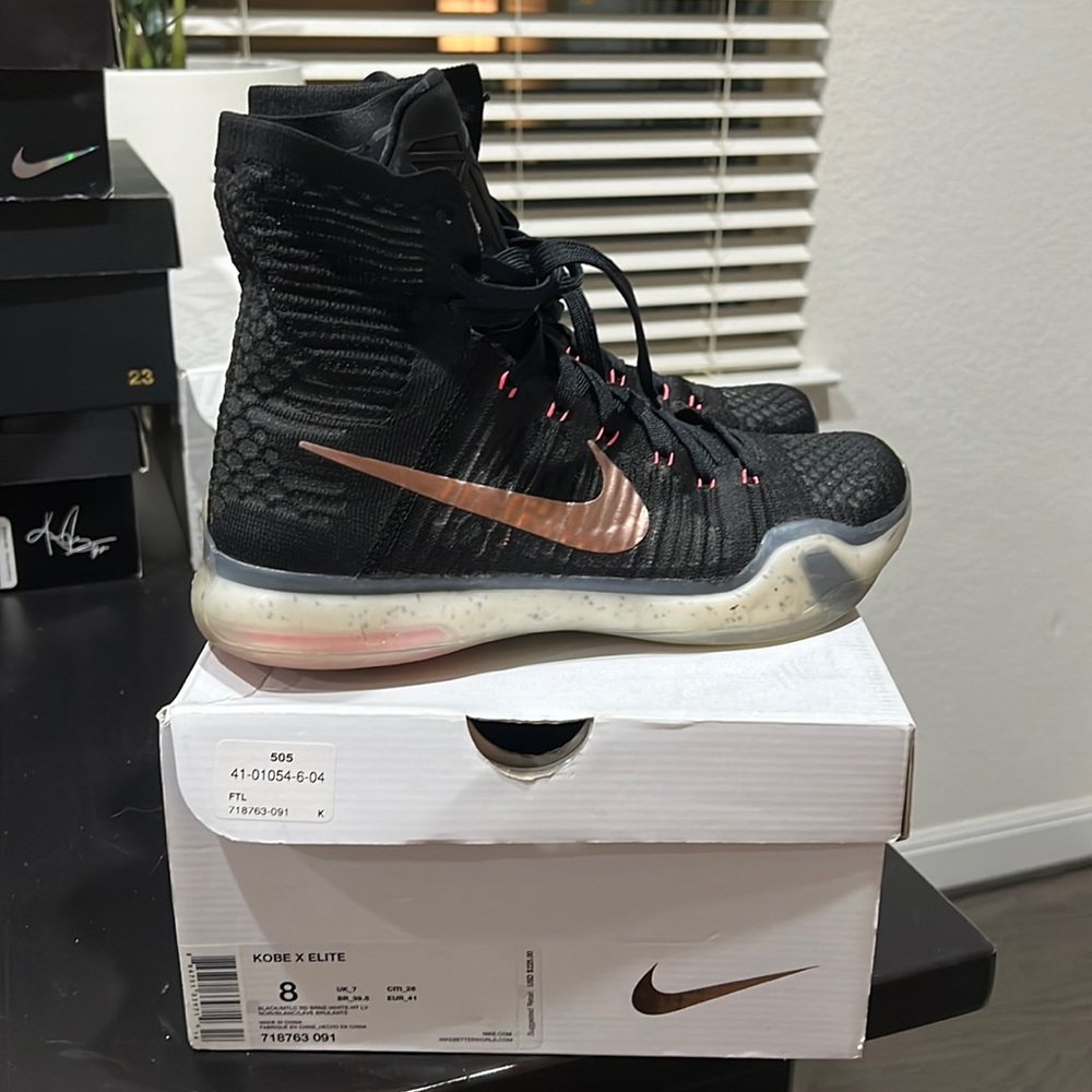 Kobe X Elite Rose Gold Size 8